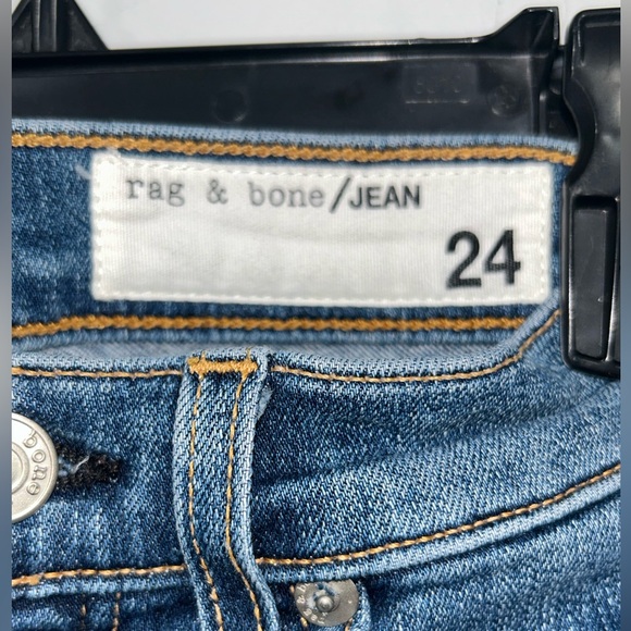 Rag & Bone Hana High-Rise Ankle Straight Jeans in Croyden Size 24 - Picture 4 of 4
